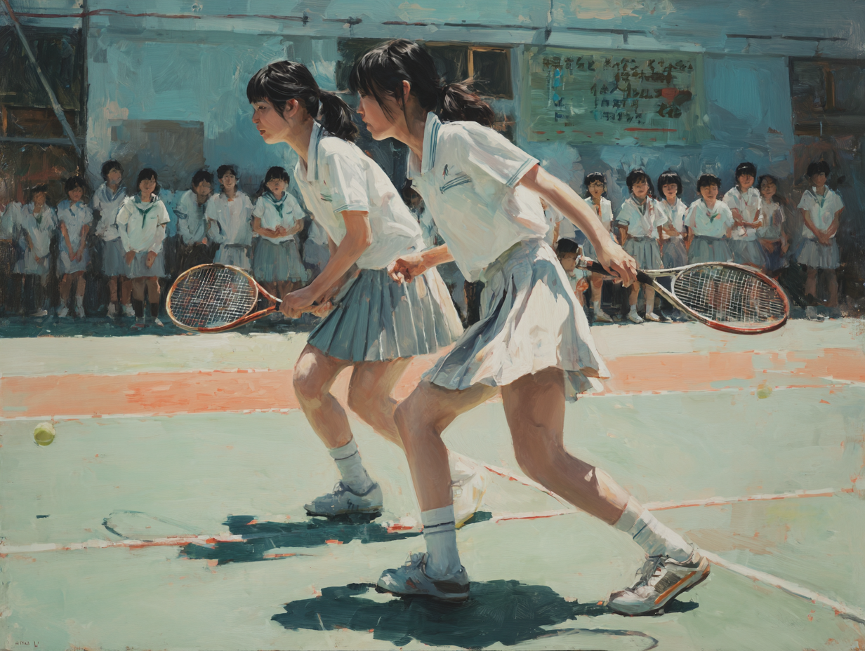 テニス部の特色と実績の画像